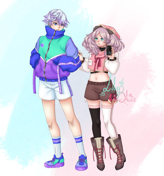 Kimora Miyahara (c)LilyBlizz || Nayuta Yatonokami (c)Avex Pictures