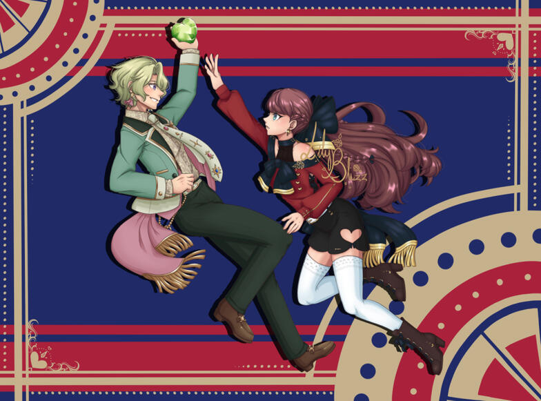 Miku Chikafuji (c)LilyBlizz || Hiyori Tomoe (c)Cacalia Studio